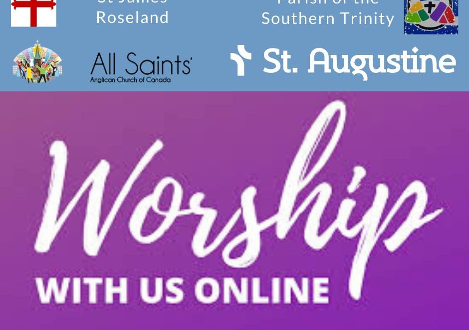 Graphic announcing July 19 online worship