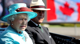 Photo of the Queen and Prince Phillp in Canada