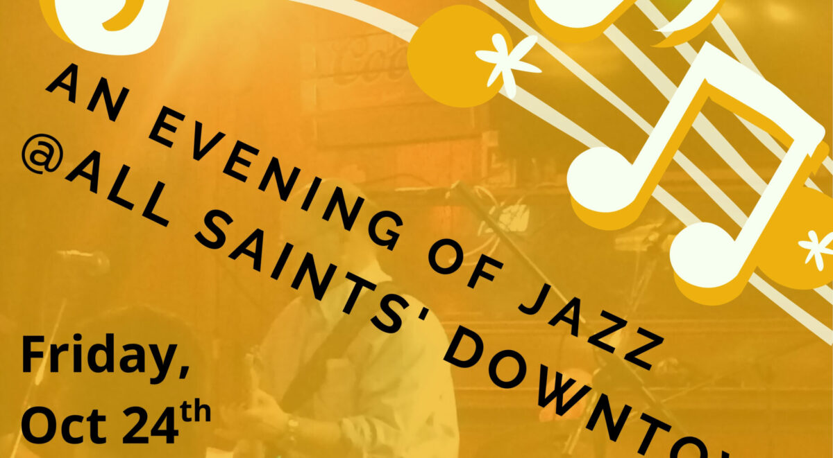 Graphic of poster. Gold background with white notes at the top, a background picture of Jeff Wilkinson playing a guitar. Black text font. All text is in the body of the post.